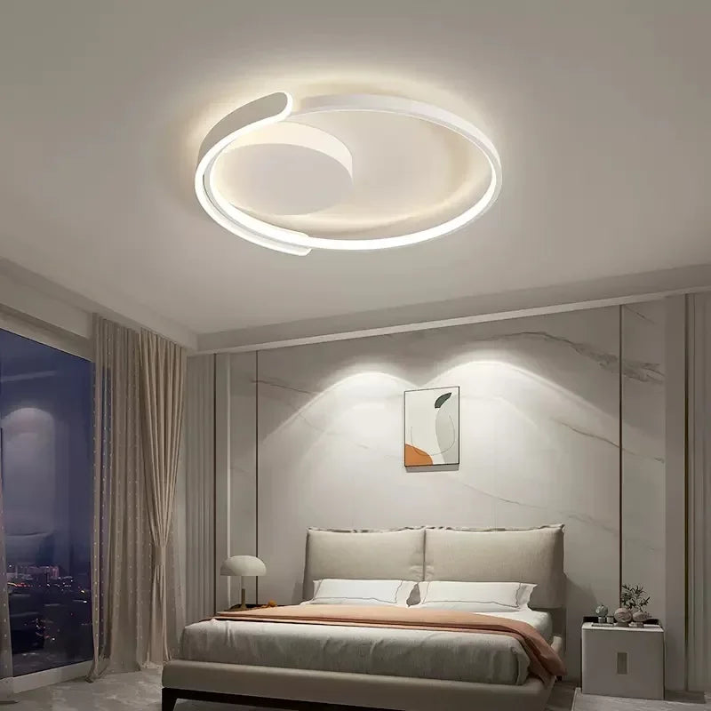 Modern Minimalist Round LED Ceiling Light White