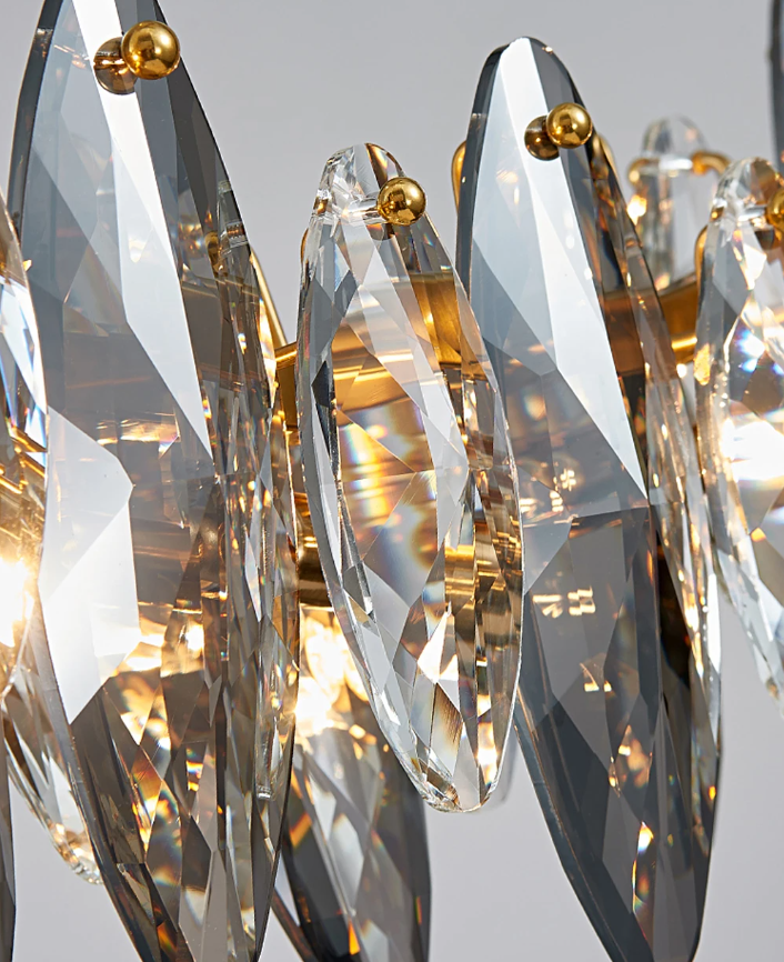 Round Crystal Living Room Chandelier