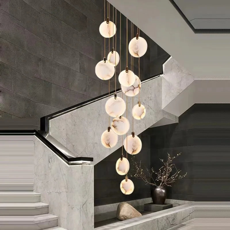 Round Marble Ceiling Light Chandelier