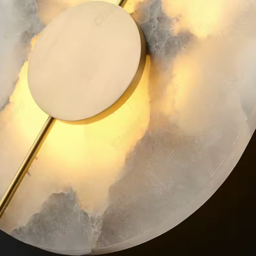 Round Marble Wall Sconce Lights