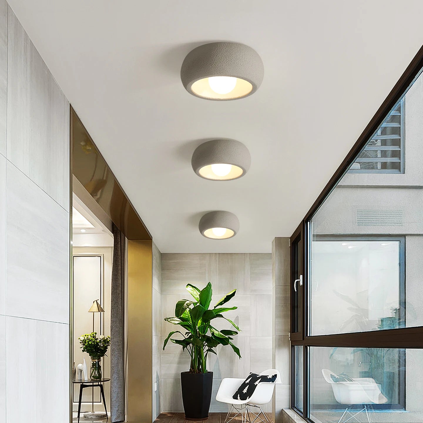 Round Modern Ceiling Light Balcony
