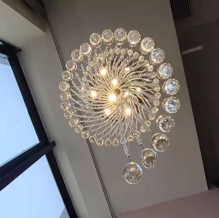 Round Staircase Chandeliers