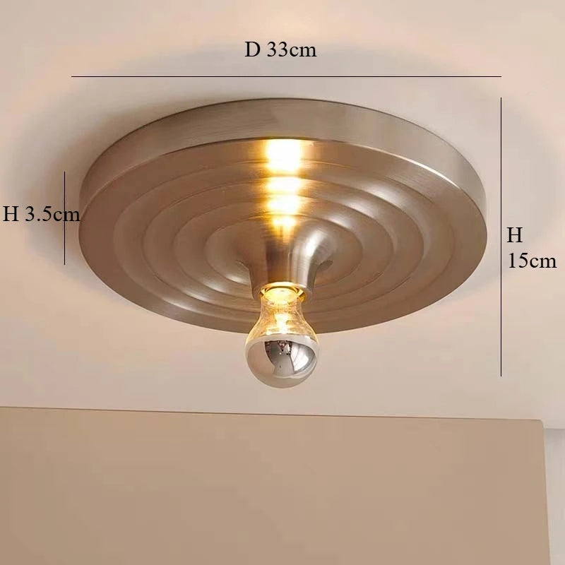 Silver Round Wall Lamps