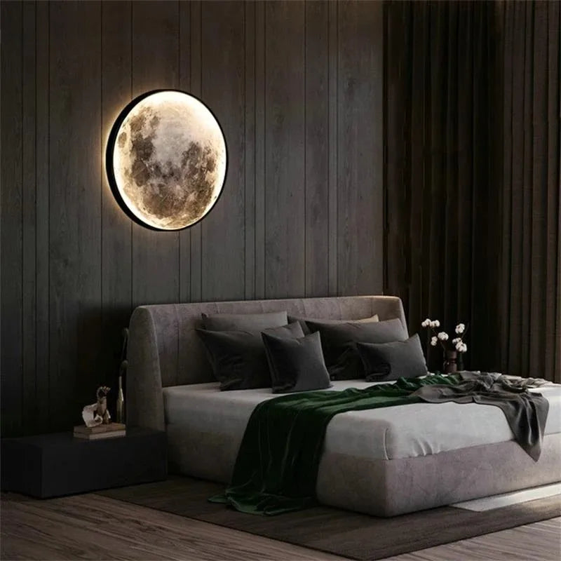 Modern LED Moon Wall Lamp