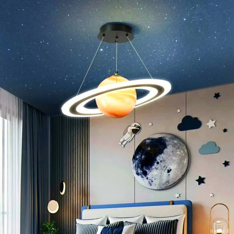 Modern LED Acrylic Planet Pendant Light