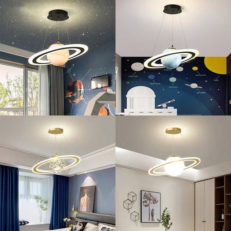 Modern LED Acrylic Planet Pendant Light