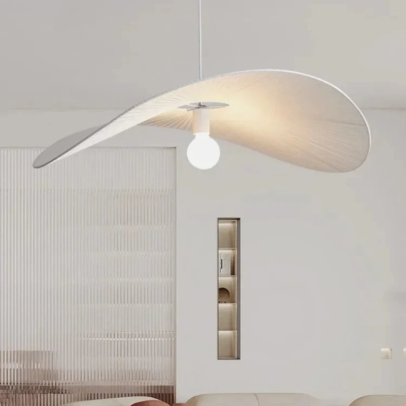 Nordic Fabric Hat Pendant Light with Adjustable Color – 80cm