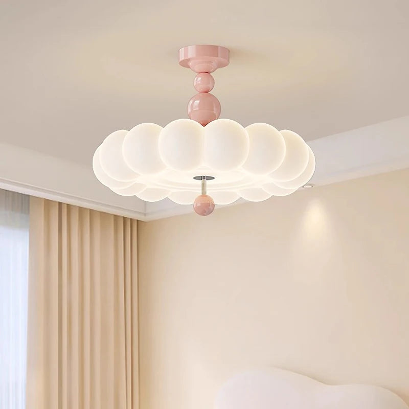 Modern Cream Cloud LED Ceiling Lamp for Bedroom Children's Room