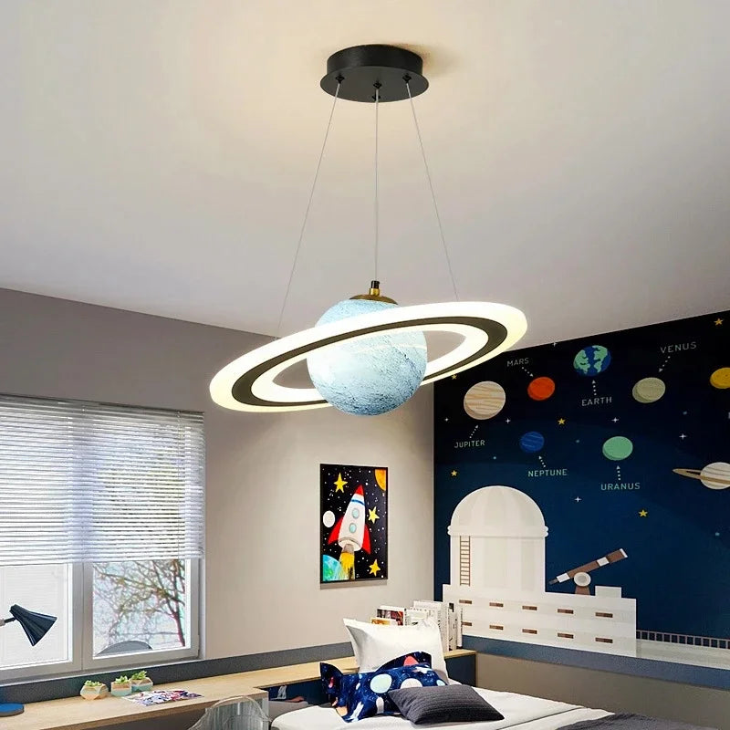 Modern LED Acrylic Planet Pendant Light