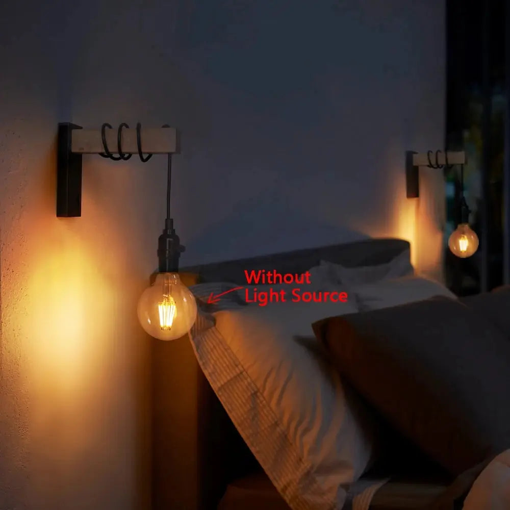 Retro Wood LED Wall Lamp