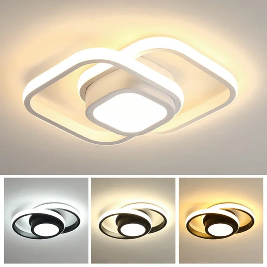 Modern 3 Light Color LED Ceiling Lamp