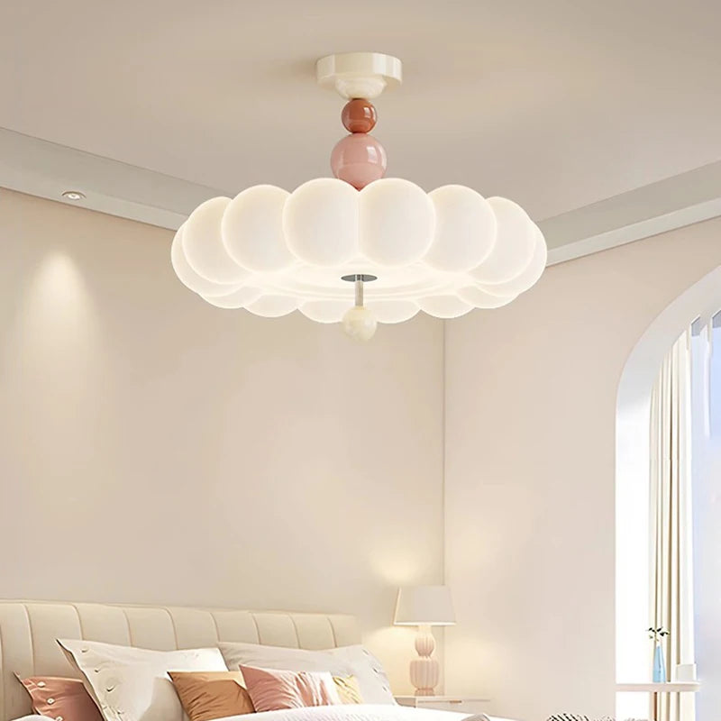 Modern Cream Cloud LED Ceiling Lamp for Bedroom Children's Room