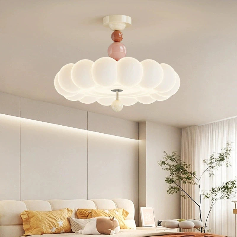 Modern Cream Cloud LED Ceiling Lamp for Bedroom Children's Room