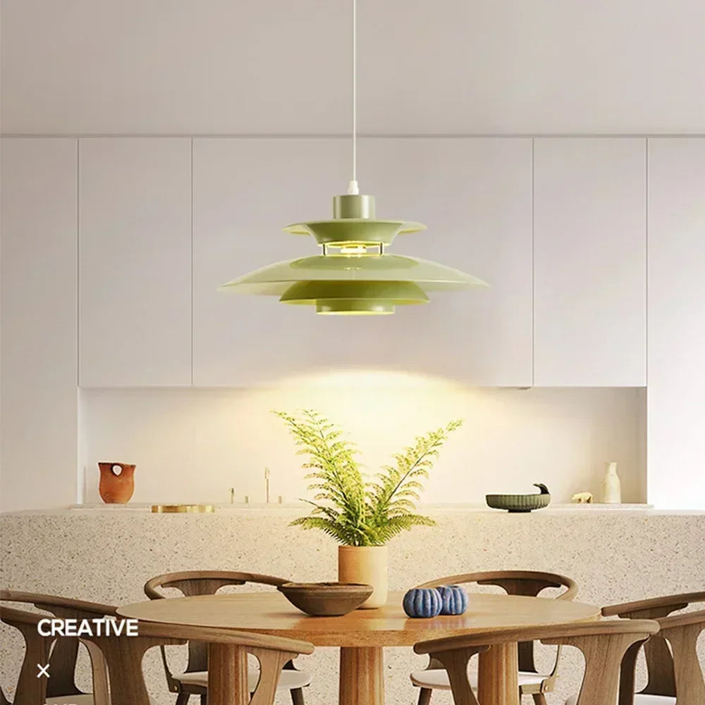 Danish UFO Hanging Lamp Nordic LED Pendant Light