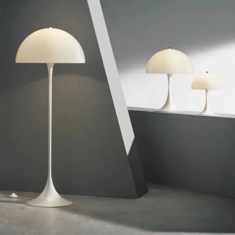 Modern White Mushroom Floor Light