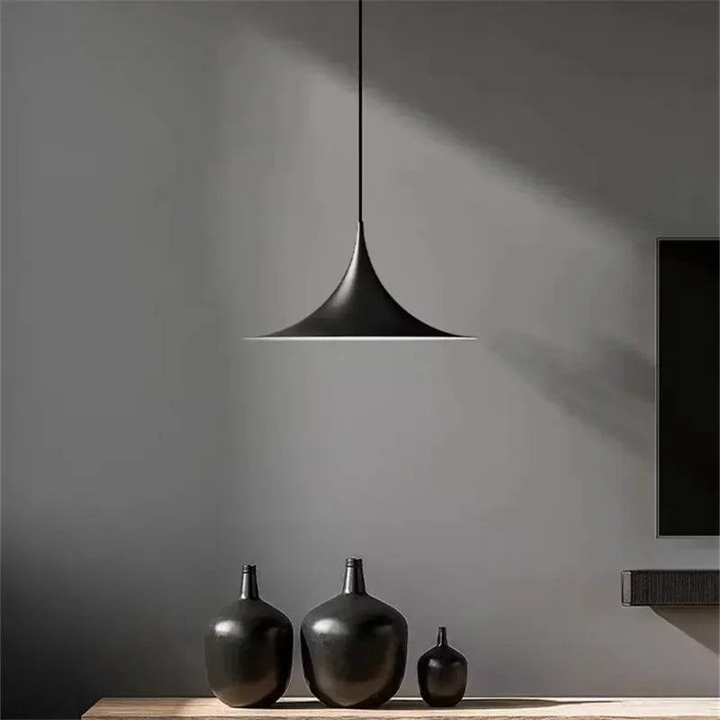 Black Scandinavian Design Hanging Pendant Lamp