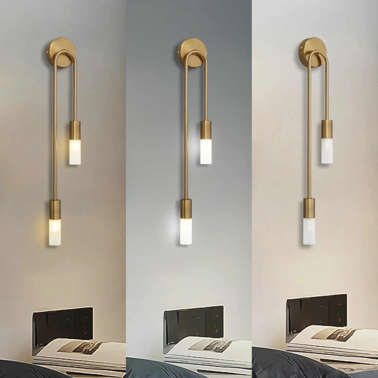 Modern Led Wall Light Gold Nordic Long Strip