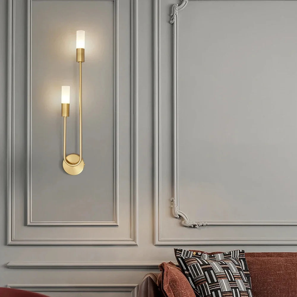 Modern Led Wall Light Gold Nordic Long Strip