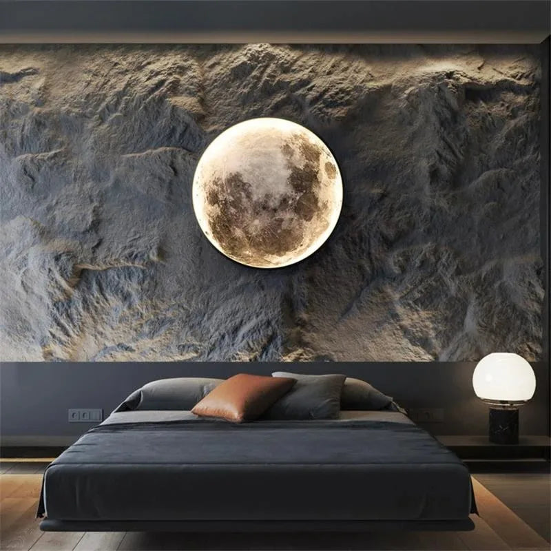 Modern LED Moon Wall Lamp