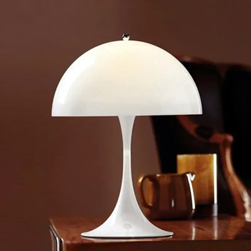 Modern White Mushroom Floor Light