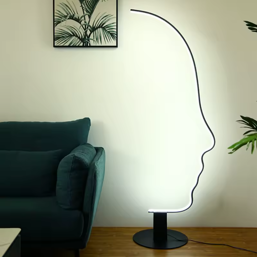 Silhouette Face Floor Lamp