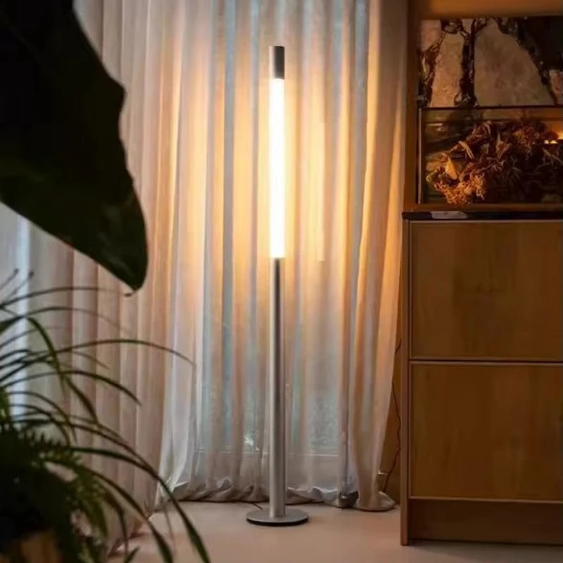 Silver Modern Minimalist Floor Lamp