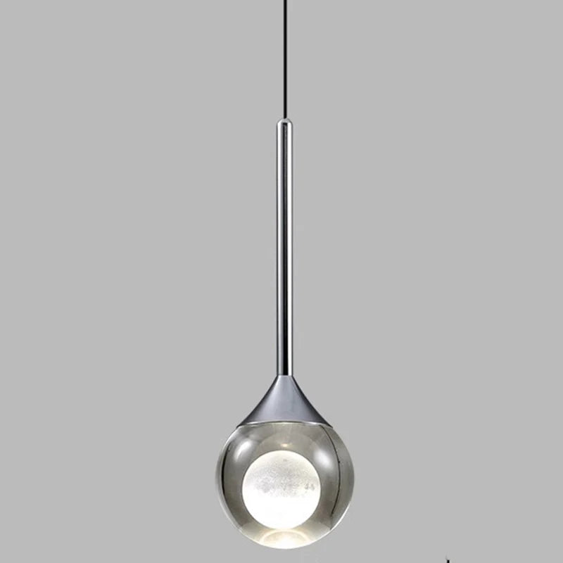 Silver Moon Pendant Light