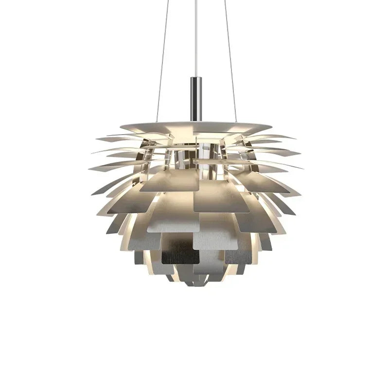 Silver Pine Cone Pendant Lights