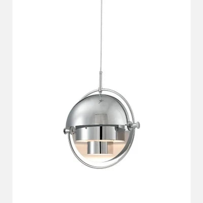 Silver Rotating Ball Pendant Light