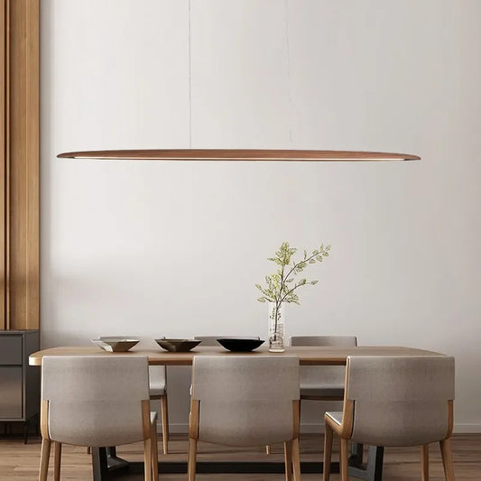 Slim Wooden Pendant Light