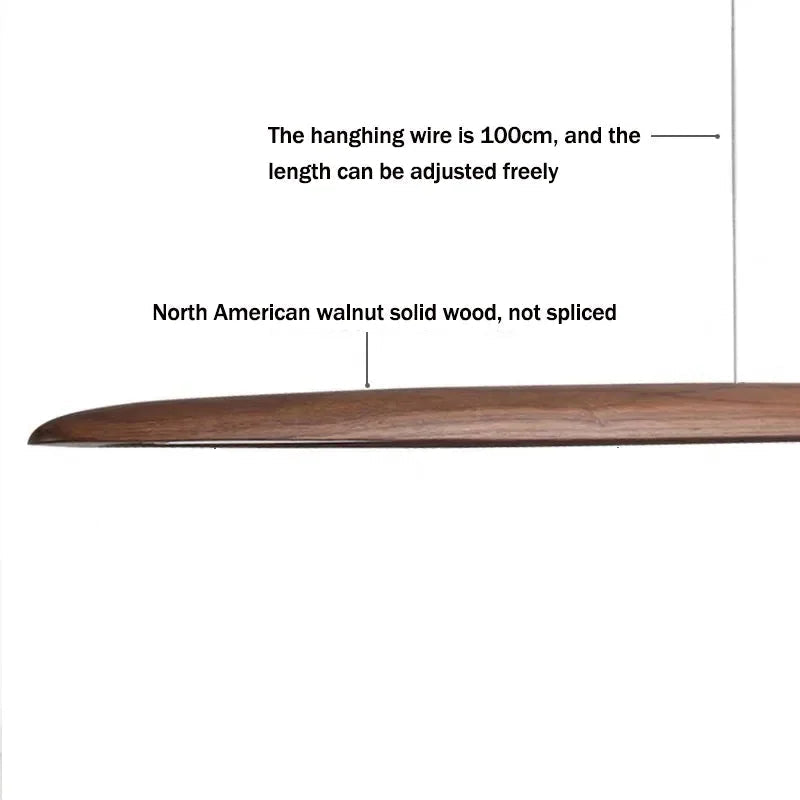 Slim Wooden Pendant Lights