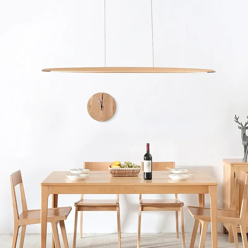 Slim Wooden Pendant Lights