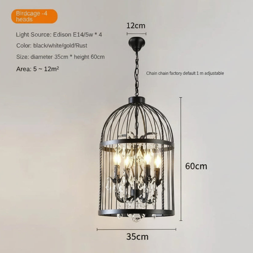 Small Birdcage Chandelier