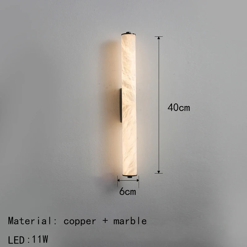 Small Marble LED Wall Lights