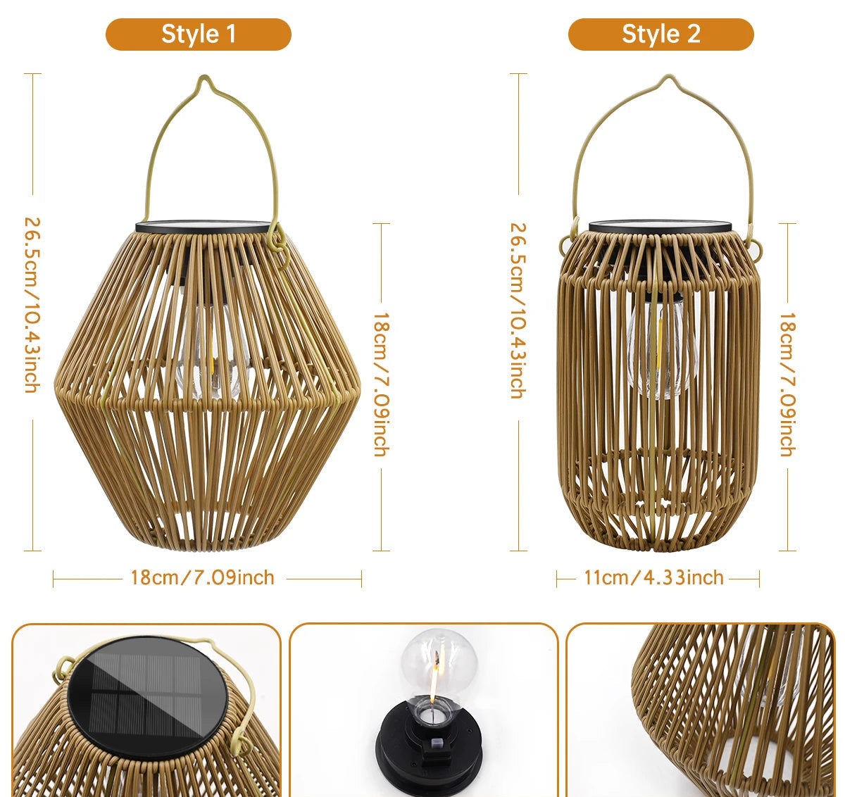 Garden Solar Hanging Lanterns