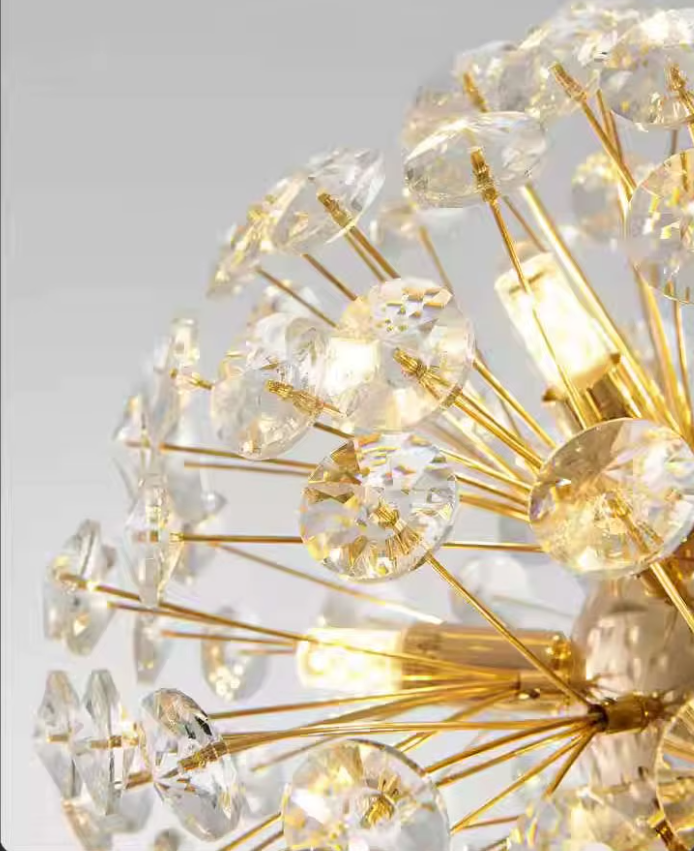 Sparkling Crystal Dandelion Ceiling Lights