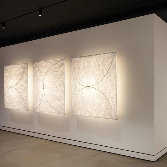 Square Silk Wall Or Ceiling Light