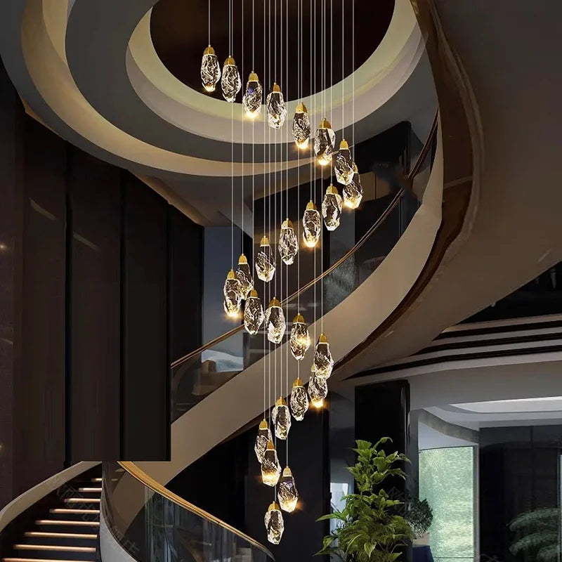 Staircase Crystal Chandelier