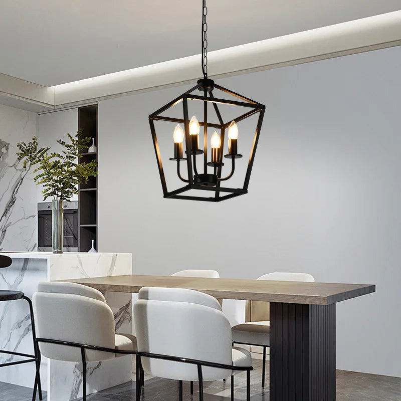 Steel Birdcage Ceiling Lamp Kitchen