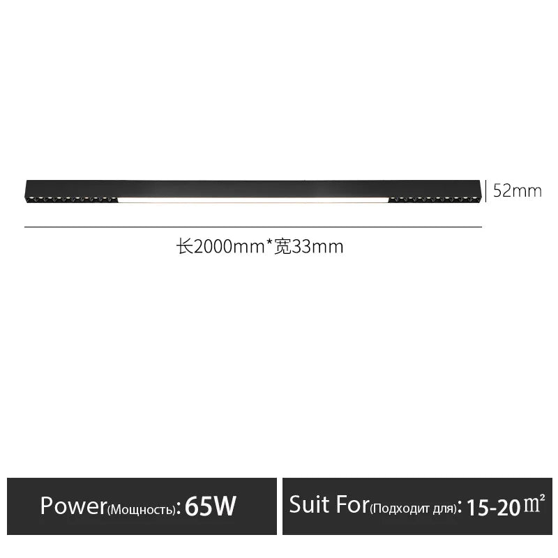 Surface Mounted Modern Linear LED Ceiling Light Fixtures