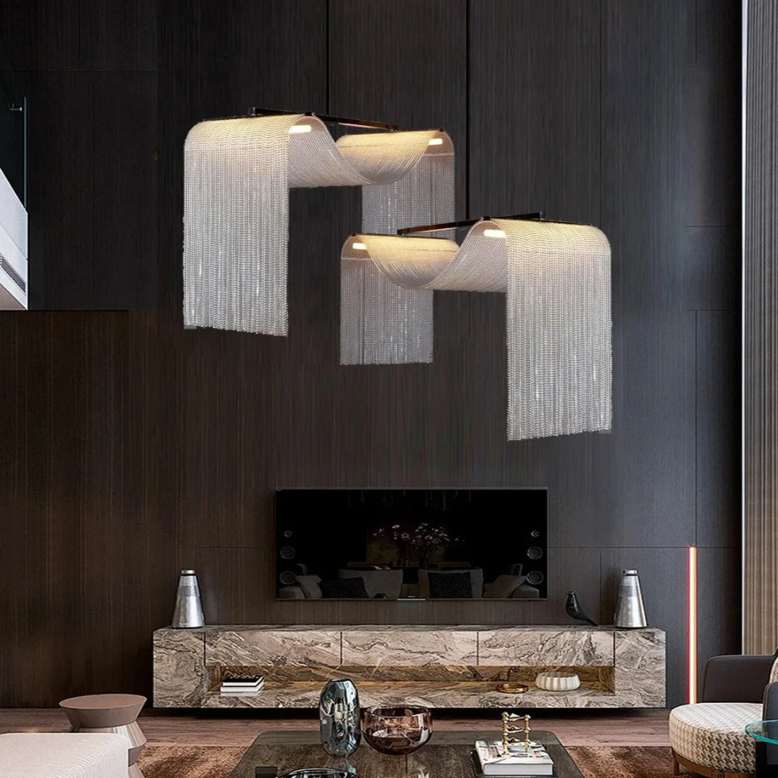 Tassel Waterfall Chandelier