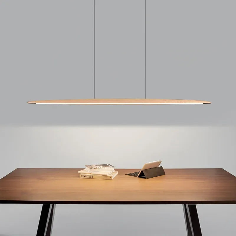 Thin Wooden Pendant Light