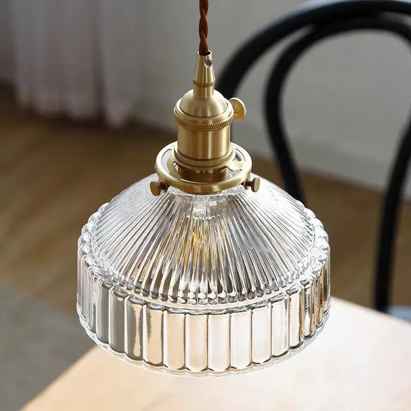 Transparent Retro Glass Pendant Lights