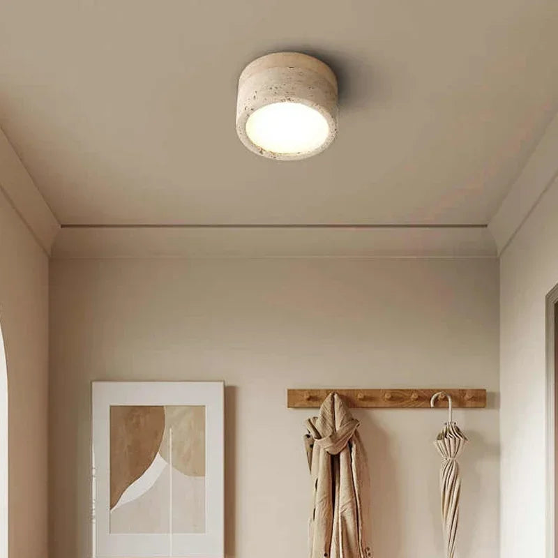 Travertine Stone Ceiling Lights