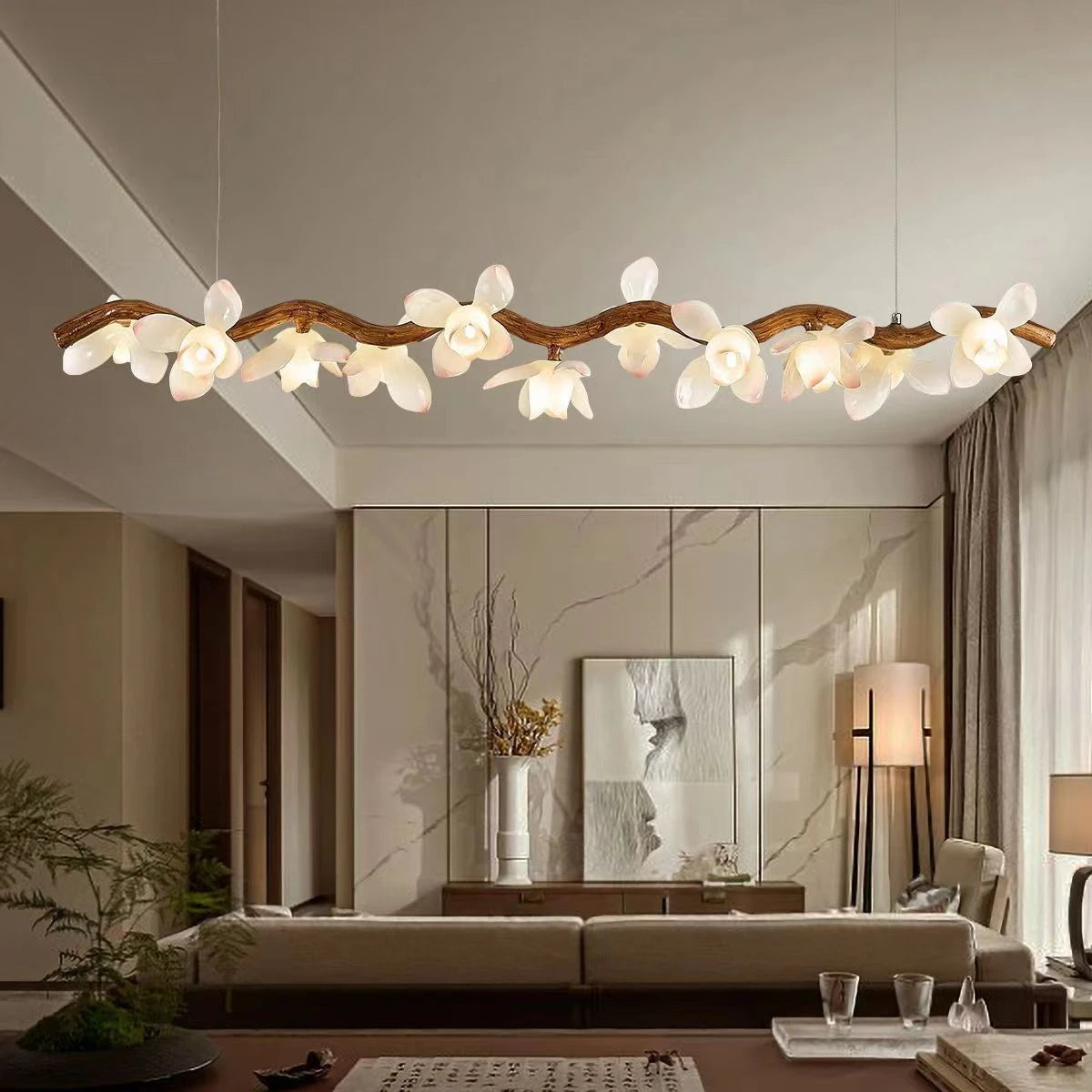 Tree Branch Hanging Ceiling Lights Living Room