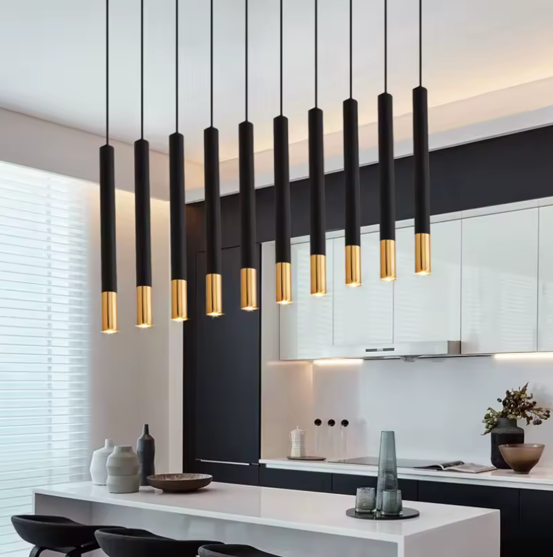 Tube Pendant Lights For Kitchen Island