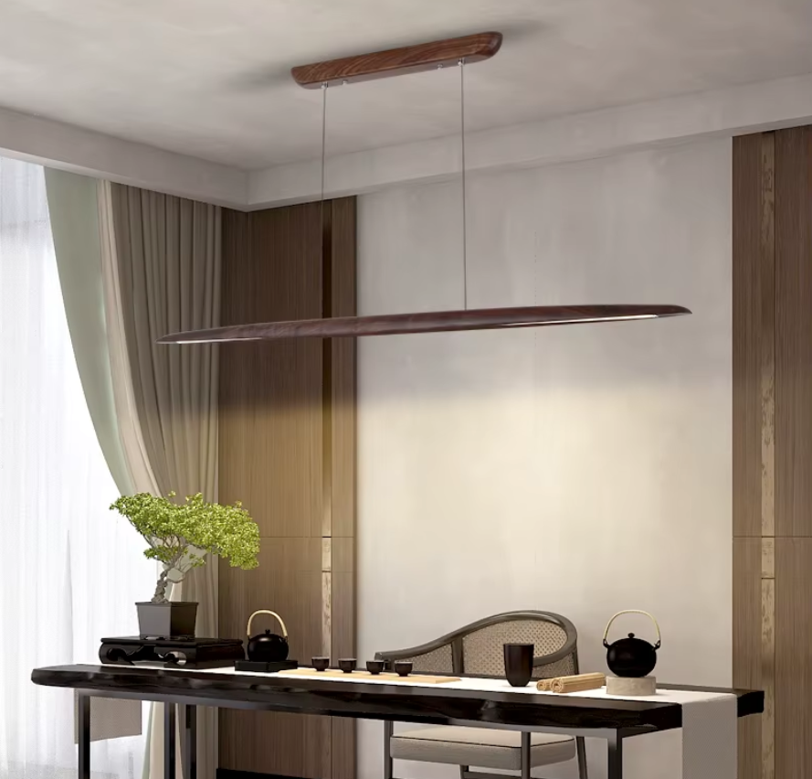 Ultra Slim Wooden Pendant Lights