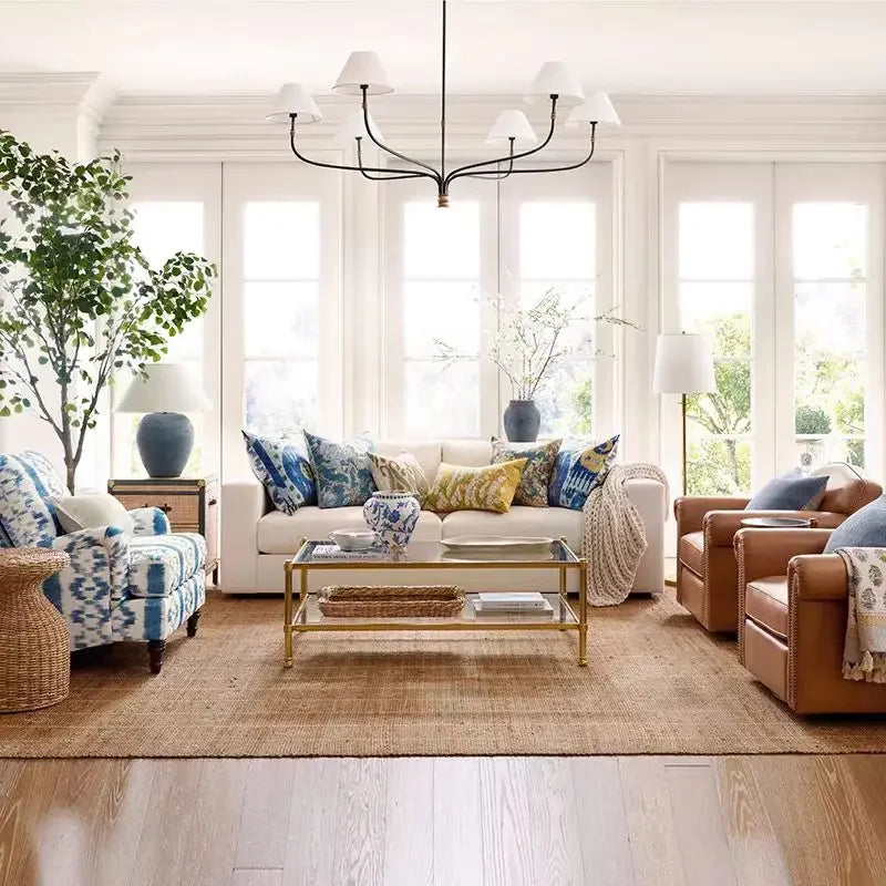 Vintage Chandelier Living Room