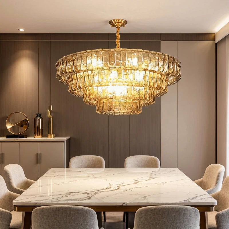 Vintage Glass Chandeliers
