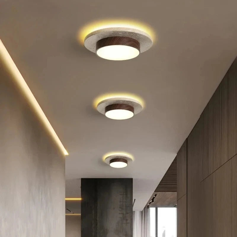Wabi-Sabi Round Ceiling Lights For Hallway